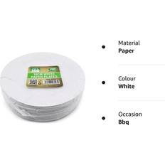 Disposable Plates 100 White Paper Plates 7 Inch 18cm