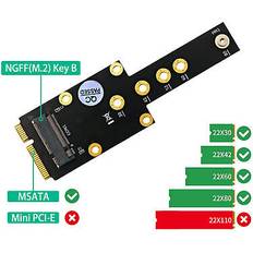 Controller Cards Jojomino M.2 Key B SSD To MSATA Adapter Set
