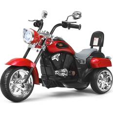 Cwy Chopper-Stil Motorcykel 91 x 48 x 64 cm Röd Svart