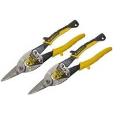 Stanley Scissors Stanley Aviation Compound Snip Snips Straight Cut Twin Pack 2-14-563 Sheet Metal Cutter