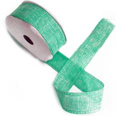 Gift Wrap Ribbons Ancient Wisdom Natural Texture Ribbon 38mm X 20m Aqua