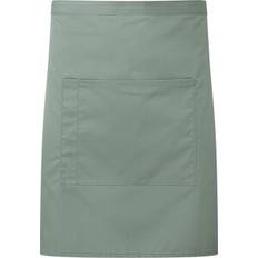 Aprons Premier Colours Front Pocket Waist Apron - Green
