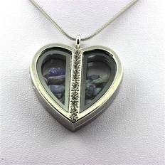 Necklace Heart Model - Raw Tanzanite