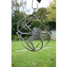 Poppy Forge Fairy Catcher With Standing Fairy Bare Metal/Ready To Rust