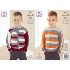 Patrones de Bordado King Cole Knitting Pattern Boys Cable Detail Sweaters 6261