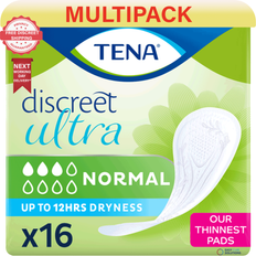 TENA Discreet Ultra Normal Case 8 Packs of 16
