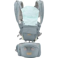 Kantoreput Neoglint Adjustable Baby Carrier Ergonomic Thickening Hipseat Cyan