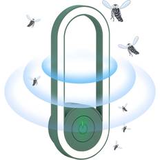 White Pest Control Tomtop Jms Electric Mosquito Lamp Plug in Ultrasonic Pest Repellent with LED Night Light Wall Mosquito Killer Green