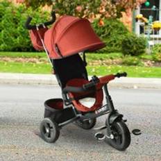 Homcom 4 In 1 Tricycle For Kids Toddler Trike