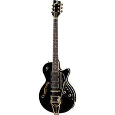 Duesenberg Starplayer TV Custom Black Semi-Hollow Electric Guitar with Case
