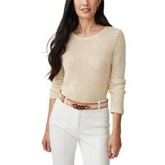 Linen Jumpers J. McLaughlin Donna Linen-Blend Sweater