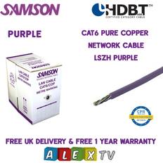 305m CAT6 Copper LSZH Purple Internal Network Cable HDBaseT