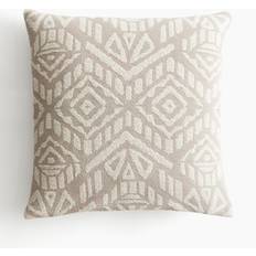 H&M Textured Weave Kuddöverdrag Grå, Beige (50x50cm)