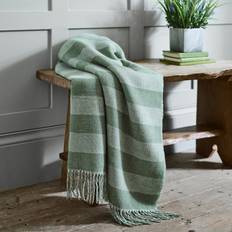 Blankets Deyongs Elgin Throw White Green 130x160 cm Blankets (160x130cm)