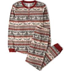Tutti Bambini Baby Men's Family Matching Plaid Thermal Pajamas Set - Winter Fairisle