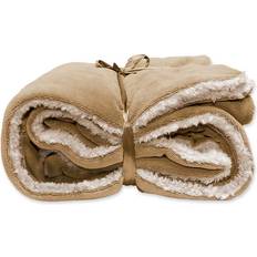 Dekens Lars Coral Fleece Suede Plaid 150x200 cm Honey