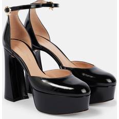 Bessie 100 Patent Leather Platform Pumps - Black