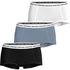Multicoloured - Women Men's Underwear Björn Borg Logo Boxer Shorts 3-pack - Multi