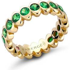 Yellow Rings Faberge Cosmic Curve 18ct Yellow Gold Tsavorite Eternity Ring