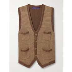 Ralph Lauren Collection Linen And Silk-Blend Vest - Brown
