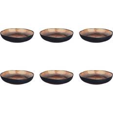 Soup Plates Assiette Creuse Iris ø22,5 cm 6 Pièces Marron Sauvage Soup Plate