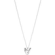 Georg Jensen Heart Vedhæng Med Mini Hjertevedhæng - Sølv