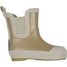 Beige Wellingtons Children's Shoes Mikk-Line Gummistiefel Short Glitter - Kurz