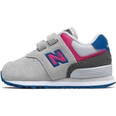 New Balance Hook Loop 574 Toddler - Grey Pink