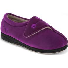 Pavers Wide Fit Antibacterial Slippers - Purple