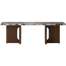Audo Copenhagen Androgyne Loungebord Mørkbejdset Eg Marble Grey Galaxy Sofabord