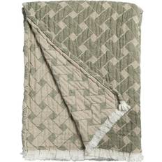 Almedahls Filtar Almedahls Korg Pläd 170x120 cm Grön-Beige Filt Beige (170x170cm)
