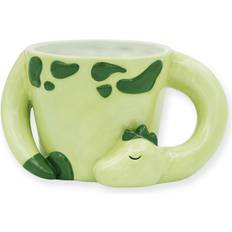 Sleeping Dino Mug Light Green