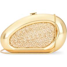 Natural Clutches SIMKHAI Luna Raffia Clutch - Metallic Gold