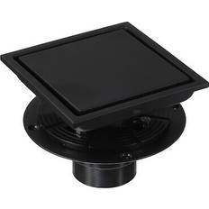 Plumbing Uxcell 6 Inch Square Shower Drain 304 Stainless Steel Matte Black