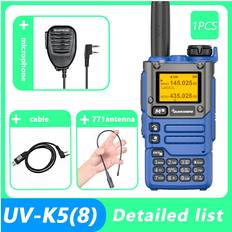 Walkie Talkies Maxpower MIC-771 Walkie Talkie UV-K5 50-600MHz Air Band Rx Multi-Band 136-600MHz Tx DTMF Scrambler Frequency Scan