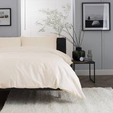 The Lyndon Company Single Ecru Duvet Set Cream Bed Linen