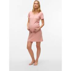 Maternità e Allattamento Mamalicious Camicia Da Notte Rosa Bianco S