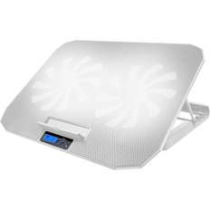Computer Cooling LimbO 2 Turbine Fan Combo Laptop Cooling Pad And Silver Laptop Stand
