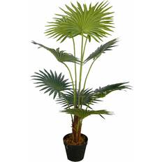 Järn Konstgjorda växter Lykke Konstväxt Fan Palm 100 cm Konstgjord växt