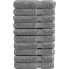 vidaXL Toallas De Sauna SOLUND 10 Unidades Gris 80 x 200 cm