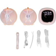 Electric Breast Pump 3 Mode 9 Levels Adjustable Hands Free Wearable Breast Pump Milk Extractor Pink