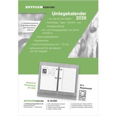 Kalender Zettler Umlegkalender 2026 8x108 cm 1 Tag auf 2 Seiten