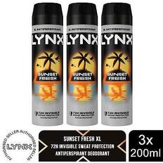 Lynx 3 x Antiperspirant Deodorant Spray 200ml 200ml