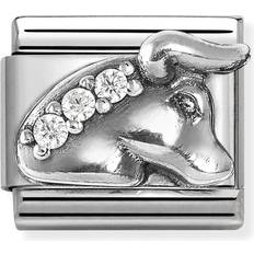 Smycken Nomination Classic Oxidised Taurus Bull Charm - Silver