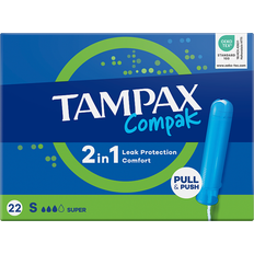 Tampons Tampax Compak Super 22 Applicator Pack of 22