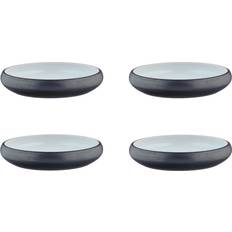 Soup Plates Assiette Creuse Gourmet ø21,5 cm 4 Pièces Onyx Noir Soup Plate