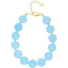 Nuni Copenhagen Jasmin Armband 24 kt Guldpläterad Silver - Blue