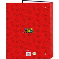 Super Mario Trick Red Dark Blue A4 Ring Binder