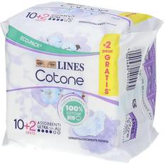 Protezioni per Incontinenza Lines Cotone Bio Ultra Ali 12 Pezzi