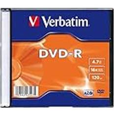 Optisk lagring Verbatim DVD-R/AZO 4.7 GB 16x SlimCase Pack100